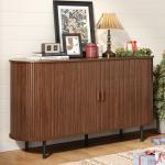 Sideboard Buffet Cabinet with Sliding Door, Storage Cabinet & Adjustable Shelf, Coffee Bar Cabinet Console Table