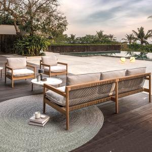 Solid wood recliner outdoor furniture sofa fabric material