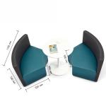 Modern office corner sofa bed furniture, carved shape, for reception and living room furniture combination chair