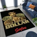 Classic Scarface Tony Montana Movie Art Carpet Rug for Bedroom Living Room Sofa Home Doormat Decor,Large Kids Non-slip Floor Mat