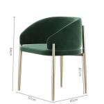 Luxury Modern Dining Chairs Set Kitchen Ergonomic Single Black Velvet Dining Chairs Mobile Sillas De Comedor Furniture