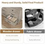 GarveeHome 6 Dresser for Bedroom, 47 in Wide Drawer Dresser with Storage Freestanding, Wooden Closet Storage Chest for Living Room, Bedroom, Entryway, Ash Grey