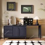 M138 Modern Luxury Vanity Table Bedroom Makeup Desk Bedside Study Dressing Table Living Room Modern Mesa De Maquillaje Home Furn