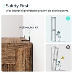 LINSY HOME 5-Shelf Bookcase, Bookshelves Floor Standing Display Storage Shelves 68 in Tall Bookcase Home Decor Furniture for Home Office, Living Room, Bed Room - Dark Brown