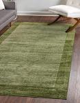 Unique Loom Del Mar Collection Area Rug - Abigail (9' x 12' Rectangle, Light Green/ Ivory)