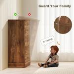 HOMCOM Dresser for Bedroom with 5 Drawers, 31" Wide Farmhouse Chest of Drawers with Wood Top, Anti-Tip Kit, Protective Pads for Living Room Hallway Bedroom Closet, Brown