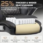 Oversized Big and Tall Office Chair 750lbs with Adjustable Headrest & Lumbar Airbag, Large Executive Chair with 5D Flip Arms, Heavy Duty Metal Base Chair with Hollow Casters & Thick Spring Seat, Black