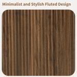 64' Walnut Wood Sideboard Buffet with Adjustable Shelves