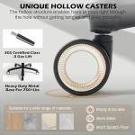 Oversized Big and Tall Office Chair 750lbs with Adjustable Headrest & Lumbar Airbag, Large Executive Chair with 5D Flip Arms, Heavy Duty Metal Base Chair with Hollow Casters & Thick Spring Seat, Black