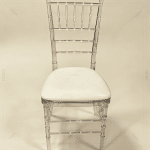 FSDKX Stackable Clear Crystal Plastic Acrylic Chair Resin Tiffany Chiavari Wedding Chair Other Commercial Furniture Chairs