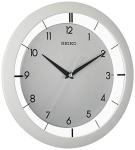 Seiko QXA520WLH Metal Non Ticking Wall Clock, White, 11 Inch