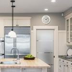 Seiko QXA520WLH Metal Non Ticking Wall Clock, White, 11 Inch