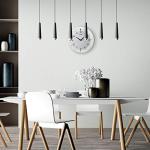 Seiko QXA520WLH Metal Non Ticking Wall Clock, White, 11 Inch