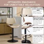 Walnut Bentwood Adjustable Swivel Bar Stool Set Leather Upholstery Kitchen Dining Cafe Pub 6pcs, Customized