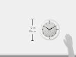 Seiko QXA520WLH Metal Non Ticking Wall Clock, White, 11 Inch