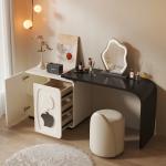 Women Bedside Vanity Table Makeup Mirror Desk Study White Storage Drawers Dressing Table Wood Cheap Penteadeira Home Furniture