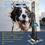 Uv Wall Painting Machine Robot Automatic Wall Panel 3d Vertical Mural Printer Printing Machine Outdoor Wall Art Printer 350W