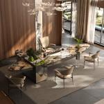 Tray Stone Living Room Table Marble Chair Cooker Design Modern Tea Table Luxury Center Nordic Wohnzimmer Tisch Furniture Home