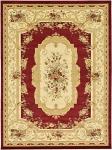 Unique Loom Versailles Collection Traditional Classic Floral Motif Area Rug (9' 0 x 12' 0 Rectangular, Burgundy/ Ivory)