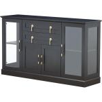 58.2'' Modern Sideboard with Storage, Accent Buffet Cabinet with 2 Glass Doors,Credenza with Two Drawers and Adjustable and Shel