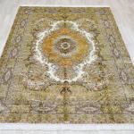 213x305cm Natural Silk Persian Rugs Large Handmade Premium Oriental Nain Carpet for Luxury Living Room Bedroom tapis de chambre