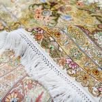 213x305cm Natural Silk Persian Rugs Large Handmade Premium Oriental Nain Carpet for Luxury Living Room Bedroom tapis de chambre