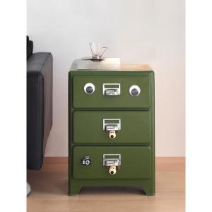 Bedside table Steel chest cabinet substitute Household bedroom storage side cabinet Multifunctional