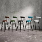 ZZParty Pedicure Bar Stools Nordic Designer Luxury Ancient Salon Bar Stools Sturdy Gaming High American Metal Banqueta Furniture