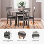 Signature Design by Ashley Shullden Casual Dining Room Side Chair with Spindle Back, 2 Count, Gray