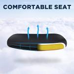 FDW Home Office Chair Mid Back Mesh Desk Chair Armless Computer Ergonomic Task Rolling Swivel Chair Back Support Adjustable Modern with Lumbar Support,Black