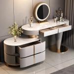 bedside table, and storage tailstock Modern wood rock panel vanity, dressing table, master bedroom integrated bucket cabinet