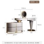 bedside table, and storage tailstock Modern wood rock panel vanity, dressing table, master bedroom integrated bucket cabinet