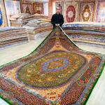 250x350cm Large Persian Silk Carpets in the Living Room Luxury Premium Vintage Handwoven Tassel Rugs for Bedroom Villa Mansions