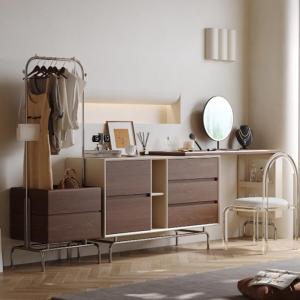 Closets Bedside Vanity Table Modern Bedroom Makeup Mirror Desk Dressing Table Wood Cosmetics Mesa De Maquillaje Home Furniture