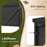 EnHomee 51" H Dresser with 15 Drawers Dresser for Bedroom with Charging Station & LED Lights & Hutch Sturdy Black Bedroom Dressers, Steel Frame, Wood Top, 51.2" H x 39.3" W x 11.8" D