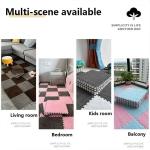 30*30cm Plush Shaggy Interlocking Foam Carpet Tiles Kid Carpet Squares Protective Floor Mats Crawling Exercise Area Rug for Home