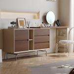 Closets Bedside Vanity Table Modern Bedroom Makeup Mirror Desk Dressing Table Wood Cosmetics Mesa De Maquillaje Home Furniture