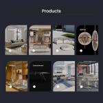 Bench Leather Bedroom FurnitureLuxury Modern Gold Metal Premium Silent Bed Board Bedside Table