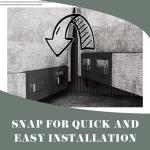 Furniwell Convertible Sectional Sofa Couch, 4 Seat Sofa Set for Living Room U-Shaped Modern Fabric Modular Sofa Sleeper with Double Chaise & Memory Foam (Fabric, Grey)