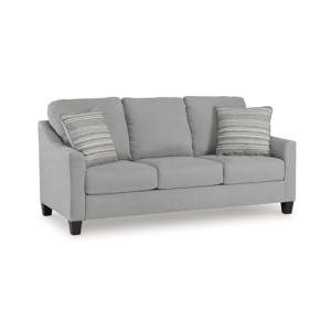 Signature Design by Ashley Adlai Casual Sofa with 2 Toss Pillows, Light Gray