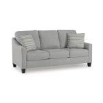 Signature Design by Ashley Adlai Casual Sofa with 2 Toss Pillows, Light Gray