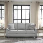 Signature Design by Ashley Adlai Casual Sofa with 2 Toss Pillows, Light Gray
