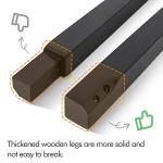 Yaheetech Upholstered Dining Chairs Set of 2 Modern Leather Parsons Kitchen Chairs with Button Tufted High Back and Solid Wood Legs and for Dining Room/Living Room/Restaurant, Retro Brown