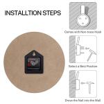 Britimes Round Wall Clock Silent Non-Ticking Battery Operated Clock 10 Inch, Galaxy Space Home Decor for Living Room, Kitchen, Bedroom, and Office