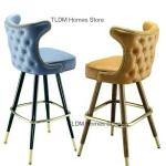 Lounge American Style Solid Wood High Feet Chair Bar Chair Minimalist Nordic Creative Fashion Modern Home Kitchen The Bar Stool
