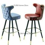 Lounge American Style Solid Wood High Feet Chair Bar Chair Minimalist Nordic Creative Fashion Modern Home Kitchen The Bar Stool