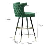 Lounge American Style Solid Wood High Feet Chair Bar Chair Minimalist Nordic Creative Fashion Modern Home Kitchen The Bar Stool