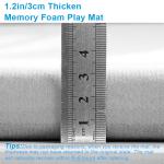 1pc Japanese Tatami Rug, Coral Velvet Area Rug, Baby Mat for Floor Play, 3CM Thick Crawling Rugs, Padded Foam Rug for Kids Playr