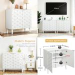 contemporary buffet cabinets with adjustable shelves and ample storage for dining area