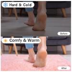 Rezutan Extra Large Fluffy Area Rug for Bedroom Living Room, 9x12 Feet Pink Modern Indoor Carpets Room Colorful Rugs, Plush Indoor Nursery Classroom Home Decor Bedside Rug with Non-Slip Bottom